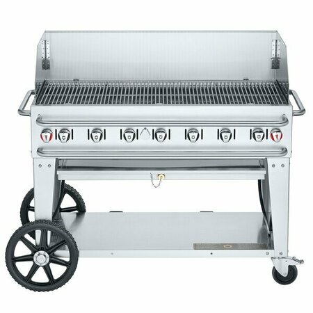 CROWN RCB-48WGP-SI-LP 48in Pro Series Outdoor Rental Grill w Single Gas Inlet and Wind Guard Package 255RCB48WGPS